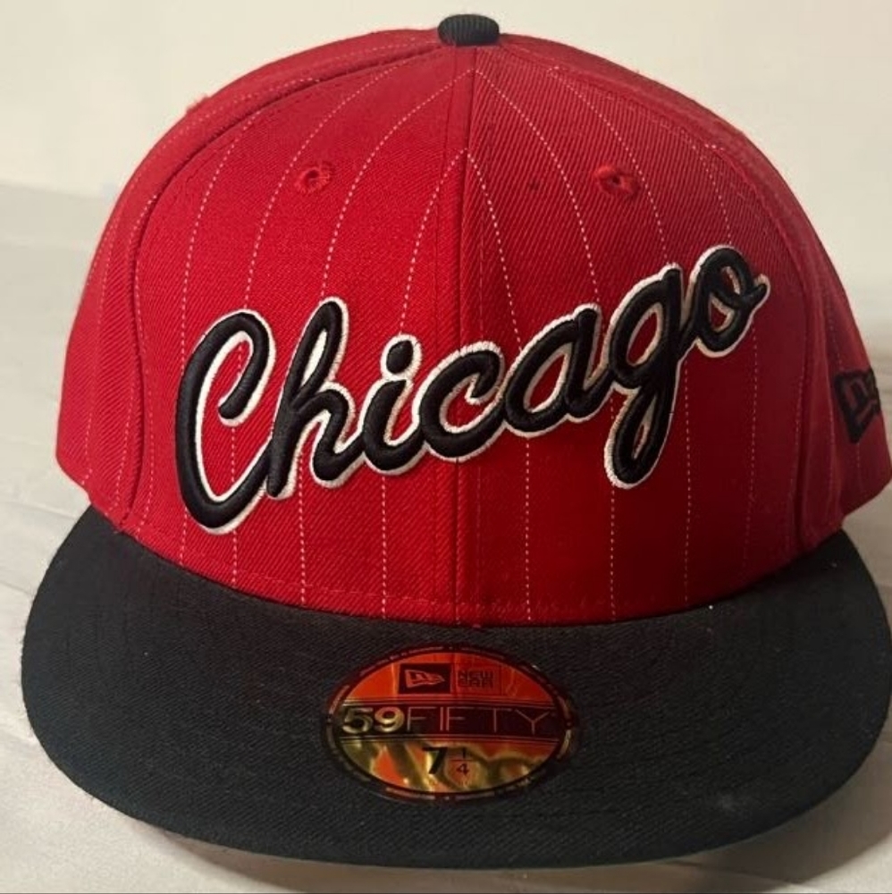 Chicago Bulls New Era Fitted Hat 7 1/4